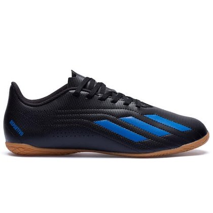 Chuteira Futsal Adidas Deportivo II IN Masculino Preto+Azul