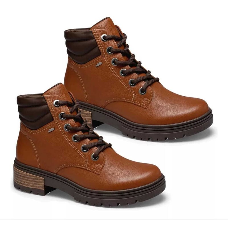 Coturno Dakota CalÃ§ados Femininos Dakota Bota Coturno Marrom