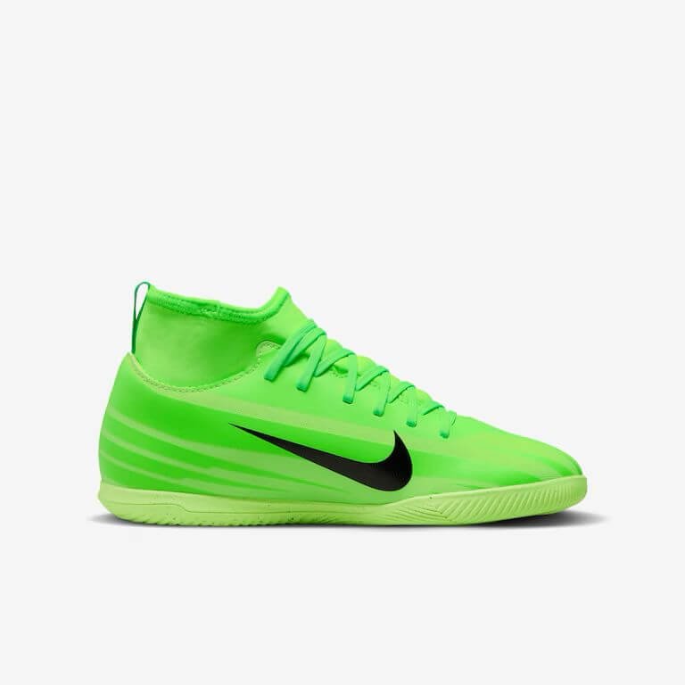 Chuteira Futsal Nike Superfly 9 Club Infantil Verde Preto