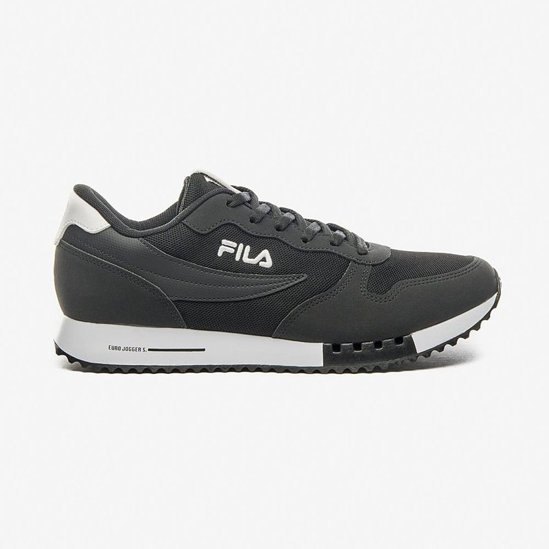 Tenis Fila Euro Jogger Sport Masculino Preto Branco