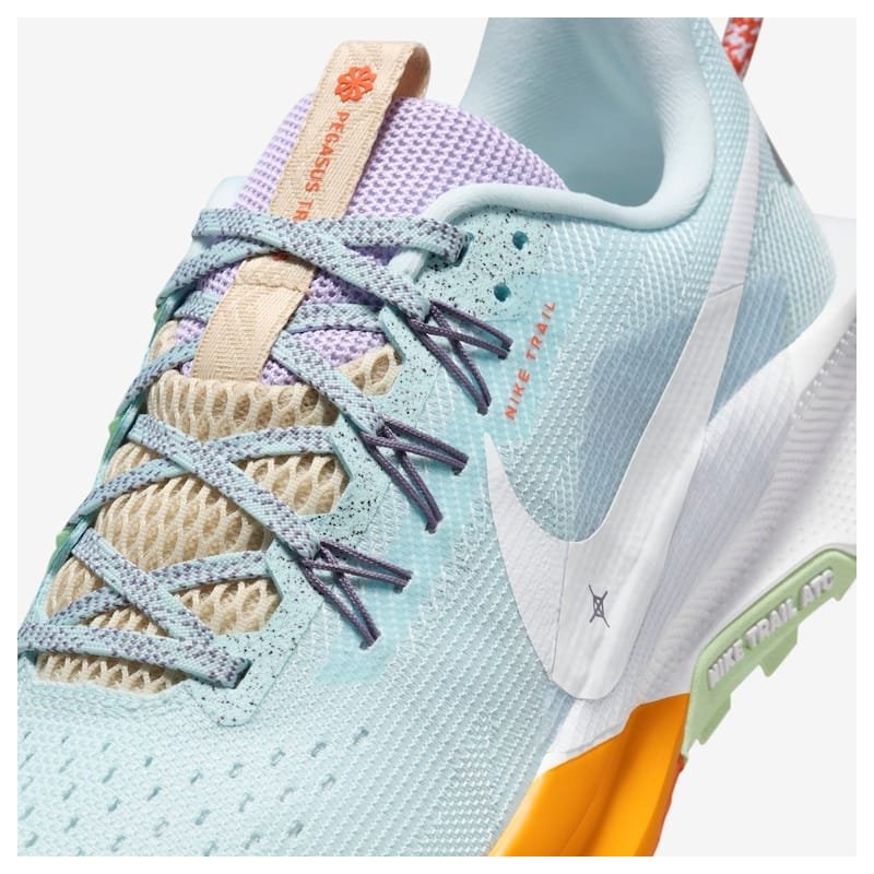 Tenis Nike Reactx Pegasus Trail 5 Feminino Azul Laranja
