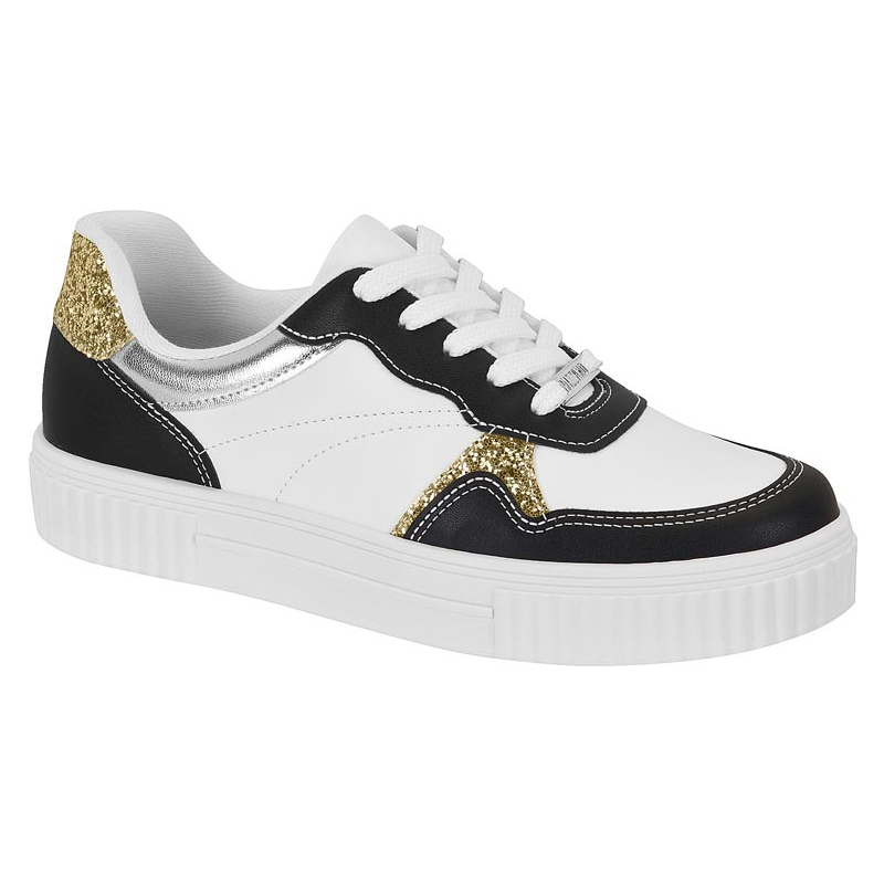 Tênis Vizzano Feminino Branco+Preto