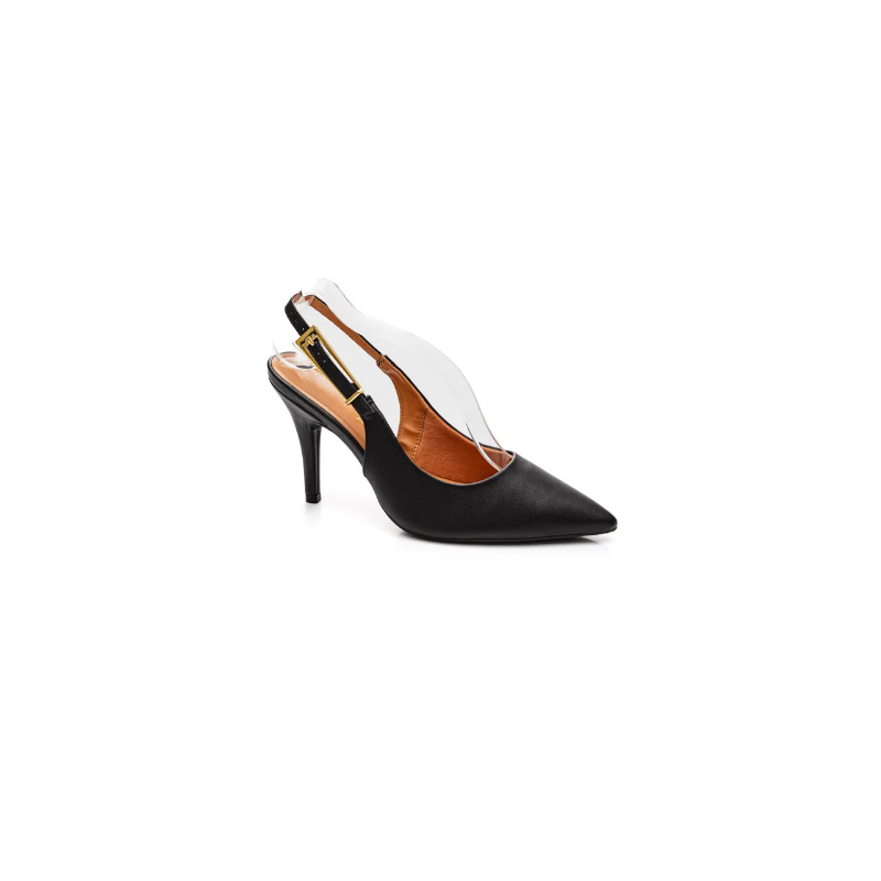 Sapato Vizzano Scarpin de Salto Alto Feminino-Preto 1184.1194