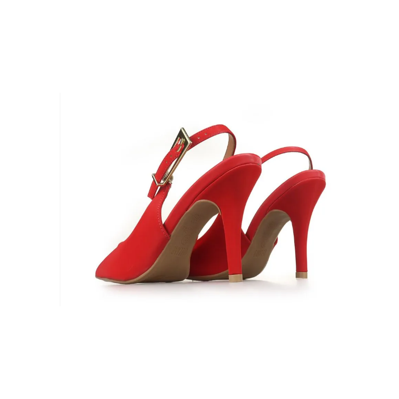 Sapato Vizzano Scarpin de Salto Alto Feminino-Vermelho