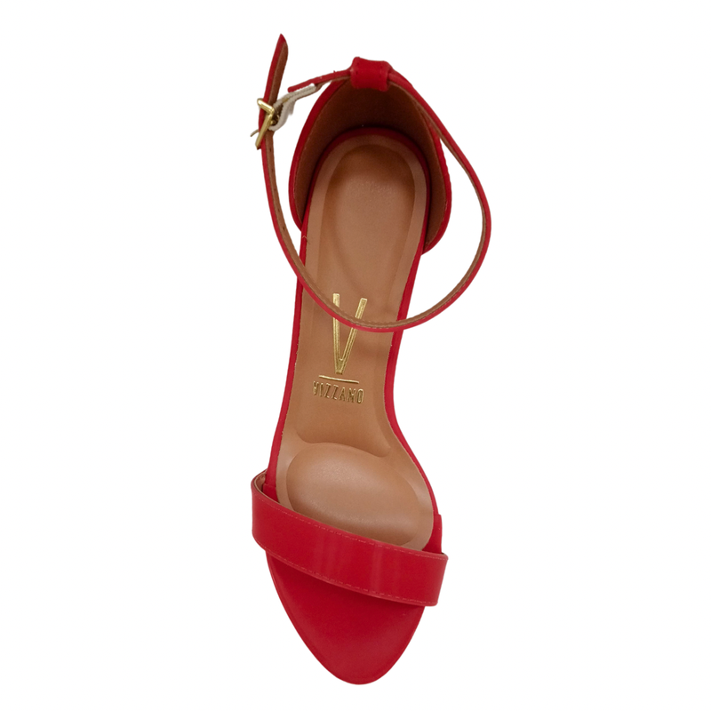 Sandália Vizzano Salto Sandalia Salto Alto Grosso Vermelha