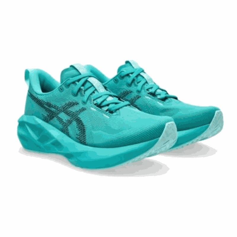 Tênis Asics Novablast feminino- Verde+Preto
