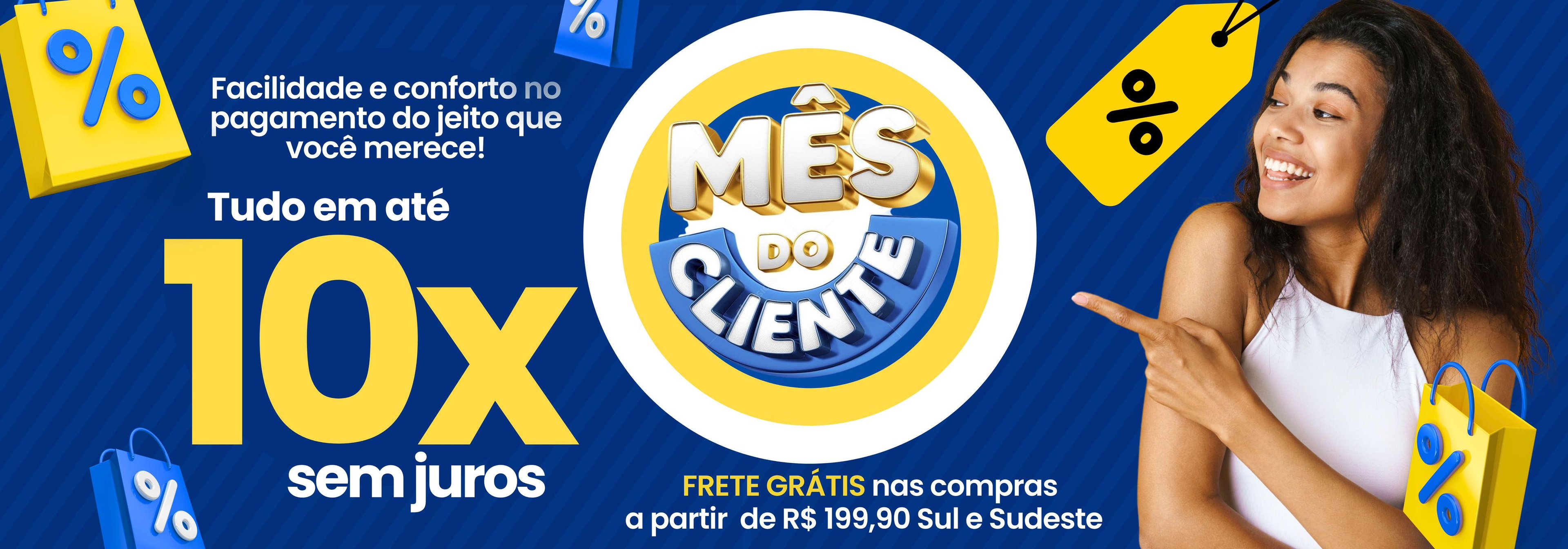 banner mes do cliente 10x sem juros