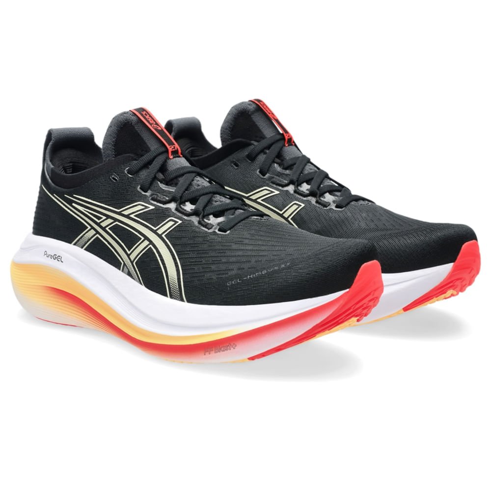 スパイク・シューズ ASICS GEL-NIMBUS27 EXWIDE 27.0 Tênis Asics Gel-Nimbus 27 Masculino-Preto